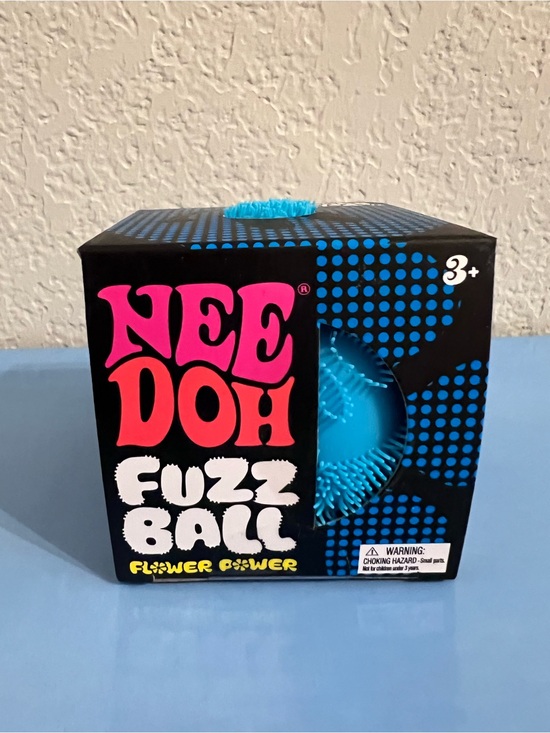 Schylling Other - Authentic NeeDoh Flower Power Fuzz Ball - Blue 💙🌺💙🌺